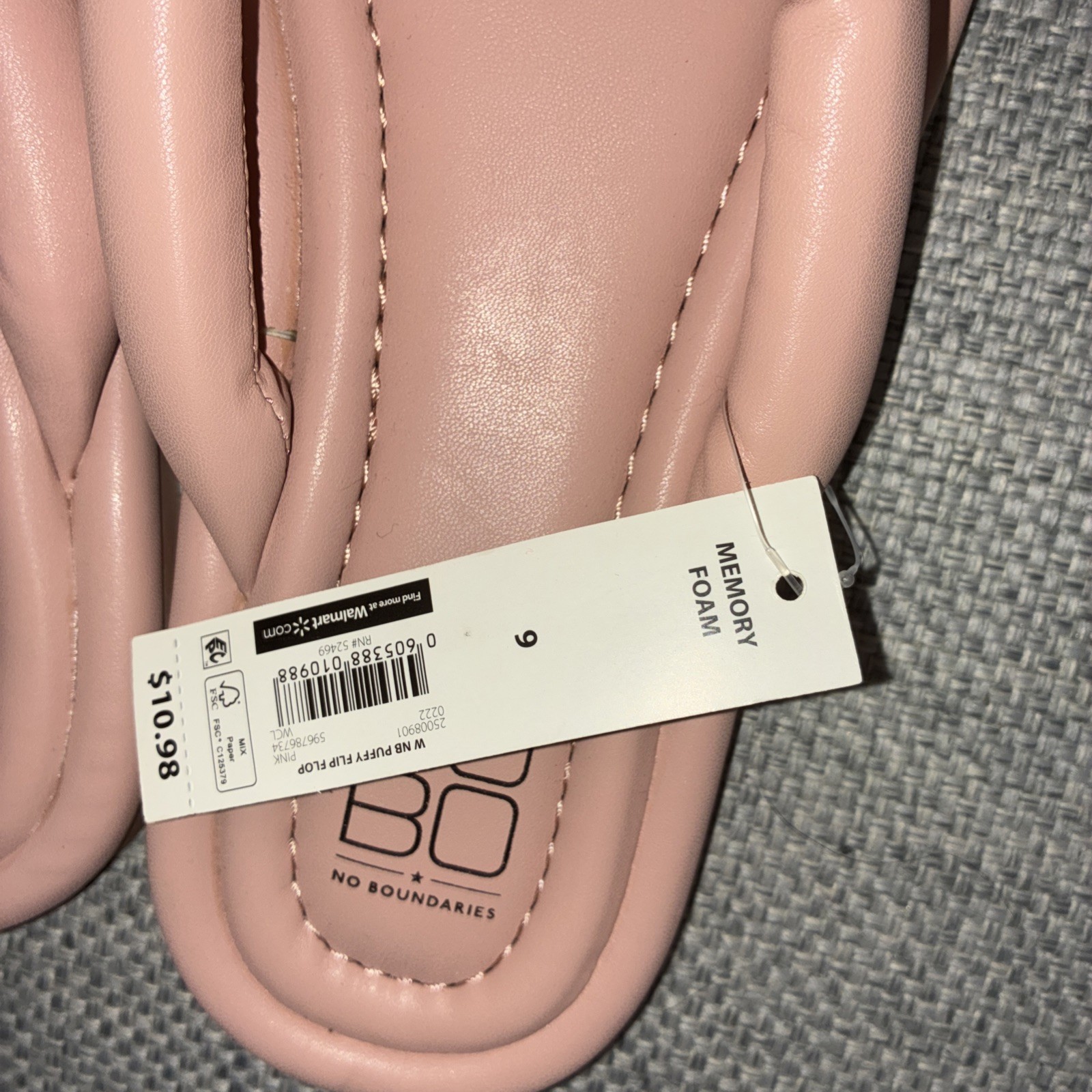 SAOLA Sandali infradito tanga rosa pastello floatie grossa suola ammortizzata gonfia Y2K taglia 9