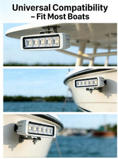 Waterproof Led Boat Lights, 2 Pc 72W 180 Flood Light