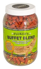 Fluker's Buffet Blend Adult Bearded Dragon Veggie 4.5 Ounce Pack of 1 , RED