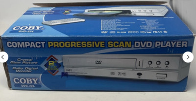 Coby DVD 224 Compact Progressive Scan With Remote