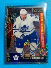 2016-17 O-Pee-Chee OPC Platinum Ice Blue Traxx #162 Frederik Gauthier RC