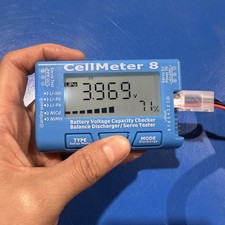 CELLMETER-8 Li-Ion Li-Po Li-Fe LiHV NiCd NiMH Battery Voltage Capacity Checker