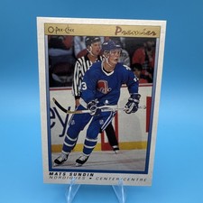 O-Pee-Chee Premier 1990-91 Mats Sundin #114 Quebec Nordiques Ice Hockey