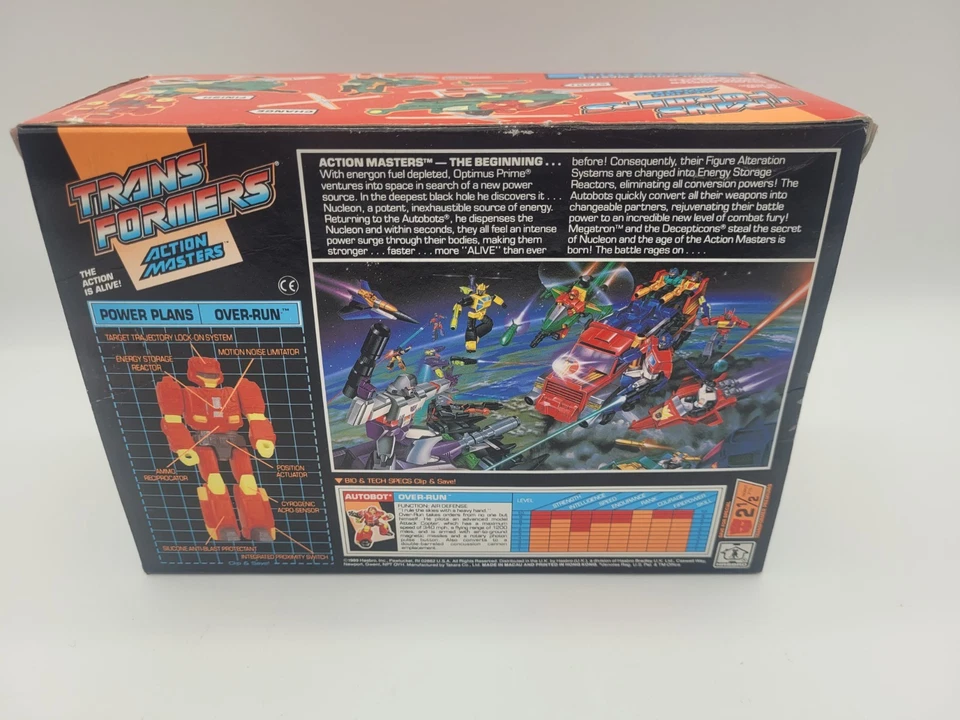 transformers action masters Over-run 1989 vintage complete - Image 2 of 4