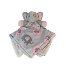 Blankets  Beyond Gray Elephant Lovey 14in Pink Owl Security Blanket