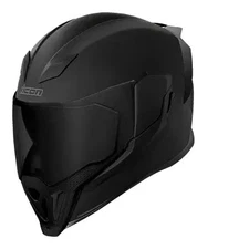 Icon Adult Airflite Dark Helmet Full Face | XS S M L XL 2XL 3XL | Black