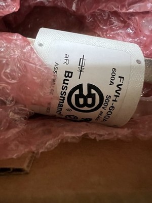 Eaton Bussmann FWH-600A High Speed Fuse 600 Amp 500 vac/vdc  TESTED
