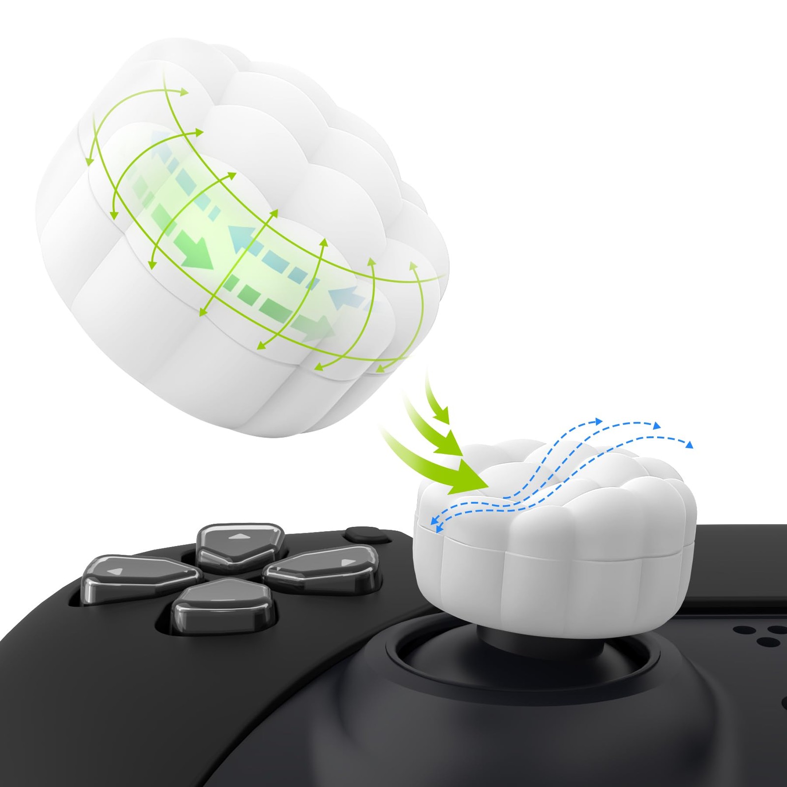 Grip manette protection joystick caps pour Xbox Series et PS5 accessoires de manette durables