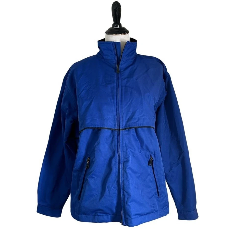 Cutter & Buck Womens Performance Jacket Size M Vented Blue Full Zip Logo - Image 2 of 4