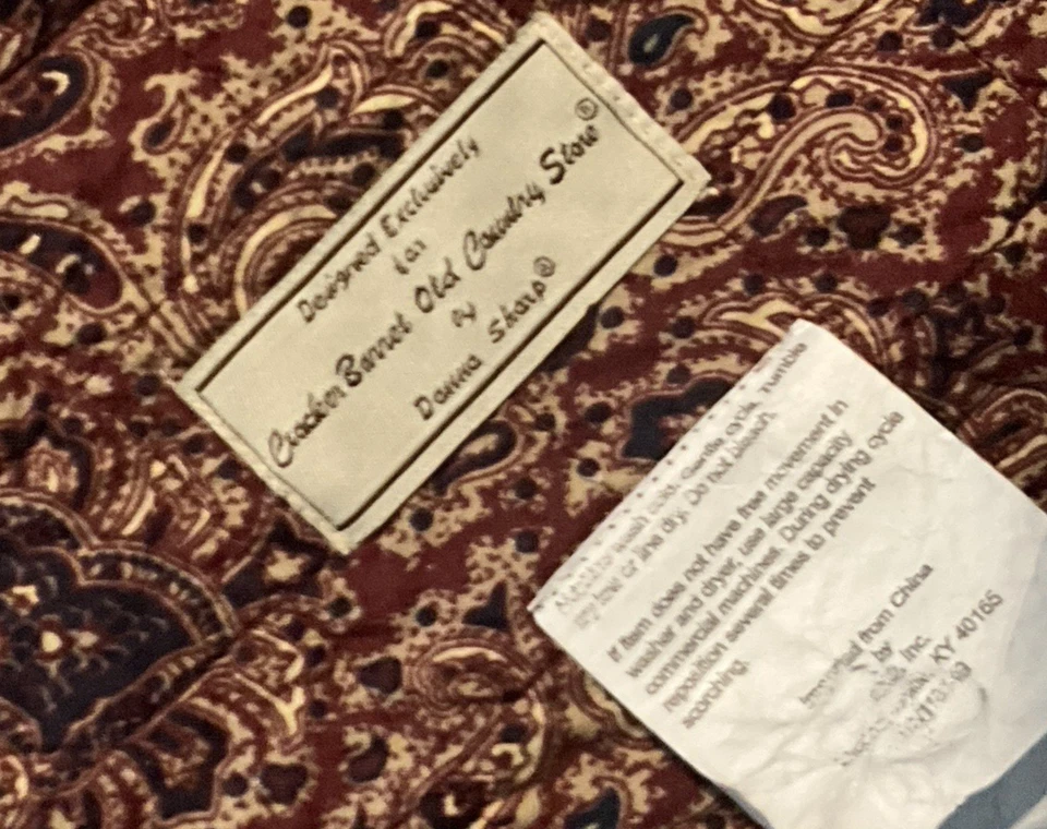 Colcha de cama Cracker Barrel por Donna Sharp marrom creme patchwork queen 90x90 - Imagem 3 de 4