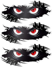 Car Body Monster Stickers Waterproof 3D Vinyl Peel And Stick Decals