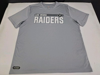 NFL Team Apparel Combine Authentic Raiders New Era S/S Shirt XL Grey #7068