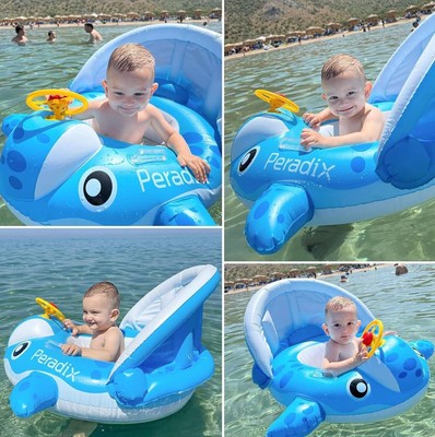 Baby Schwimmbad Schwimmboot Trainer Sitz aufblasbar