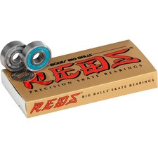 Bones Bearings - 8mm Bones BIG BALLS REDS Skateboard Bearings - Skate Rated