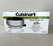 Cuisinart CFO-3SS 3 QT Electric Fondue Set 1000 Watts BRAND NEW In Box