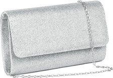 Glitter Envelope Clutch Purse Sequin Evening Bag