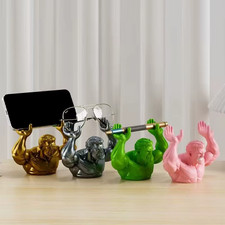 Creative Muscle Man Stand Home Accessories Fun Pen Holder Eyeglasses Desk Decor