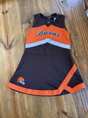 Cleveland Browns NFL Cheerleader Jersey Dress Baby 1 Piece 4T