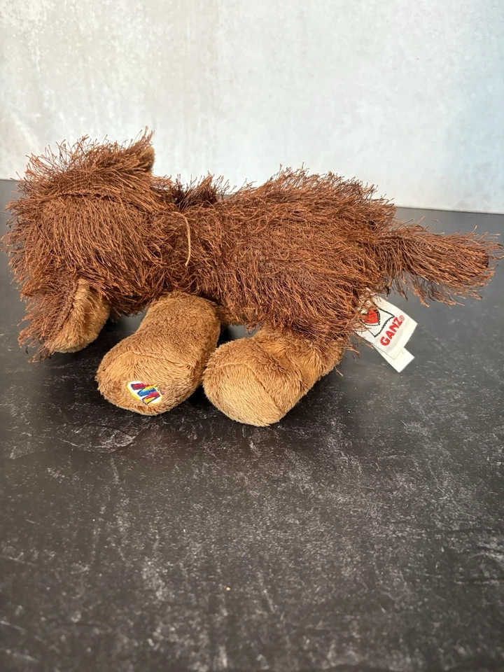 Ganz Webkinz Brown Dog 9" Plush Animal Puppy Shaggy Stringy Toy HM195 NO CODE ! - Image 4 of 4