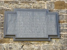 Photo 12x8 Plaque on St Michael's church, Burrow Mump Burrowbridge/ST3530 c2017