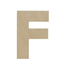 Wooden Letter F 12 inch, Unfinished Large Wood Letters for Crafts  Woodpeckers