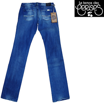 Jeans Femme LE TEMPS DES CERISES Modèle CINDY - Coupe Droite Regular, Taille 24 US, Neuf Avec étiquettes