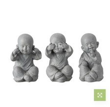 statua non vedo non sento non parlo Buddha Baby