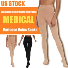20-30mmHg Compression Pantyhose For Women Anti-Embolism Stockings Support Tights
