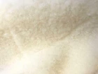 100% Lambs Wool SHERPA FLEECE Sheepskin Fabric Material - CREAM