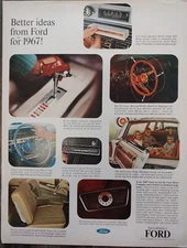 Original 1967 Ford AD: Better ideas from Ford for 1967!