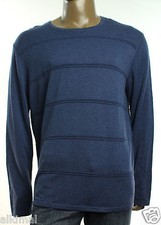 NEW MENS CALVIN KLEIN CREW NECK COTTON MODAL FLEET BLUE SWEATER XXL
