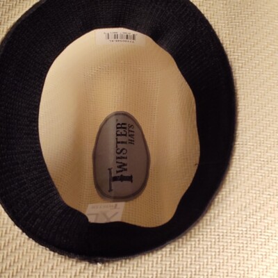 Cowboy Hat Twister Hats Western Woven Stiff Straw Hat Vented Kid