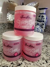 Lot of 3 Queen Helene Styling Gel Hard To Hold Firm Level 7 - 16 oz