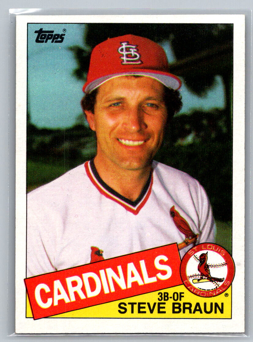 ビリービーブラウン Steve Braun 1985 Topps #152 St. Louis Cardinals 3R3AK | eBay