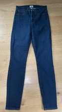 J. Crew 9" High Rise Toothpick Womens Size 27 Tall 27T Blue Denim Jeans