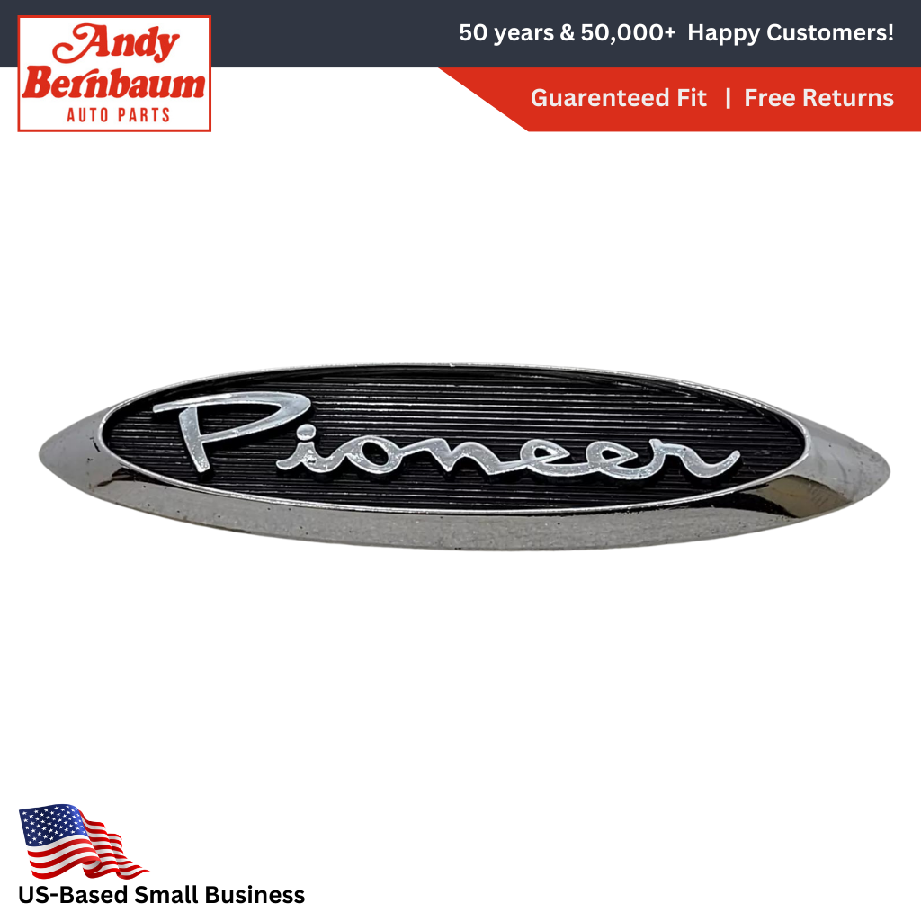 1960 Dodge Dart Pioneer Glove Box Ashtray Dash Nameplate Emblem