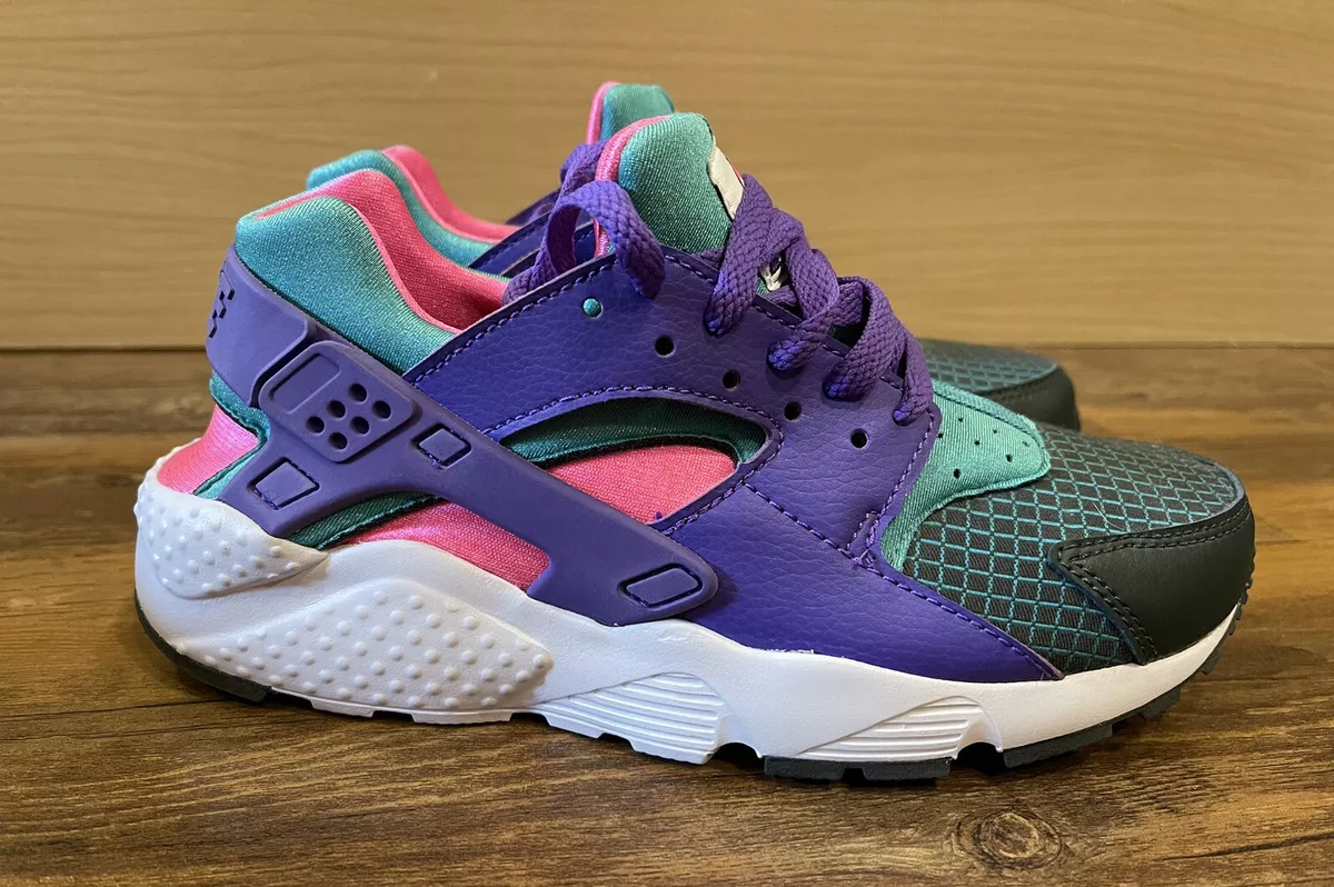 Nike Air Huarache BQ7097 300 Pink Purple Teal Shoe Size 5 Youth women s 7 5Y
