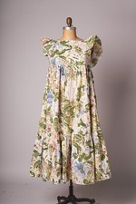 Vintage 1970s Cottage Flowing Dress
