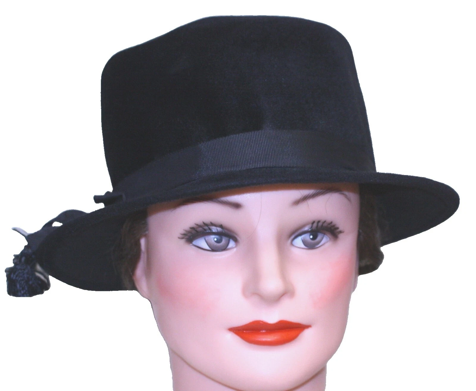 Sombreros vintage formal de Terciopelo para mujeres