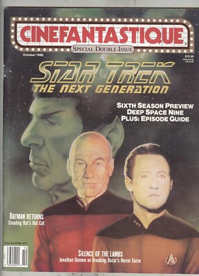 Cinefantastique October 1992 VG Alien 3, Basic Instinct