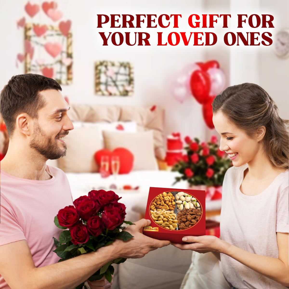 Nuts Gift Basket - Basket of Cravings Gourmet Nuts Collection, Premium Mixed Nut