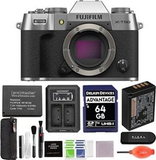 Fujifilm X-T50 Mirrorless Camera Silver Bundle Essential