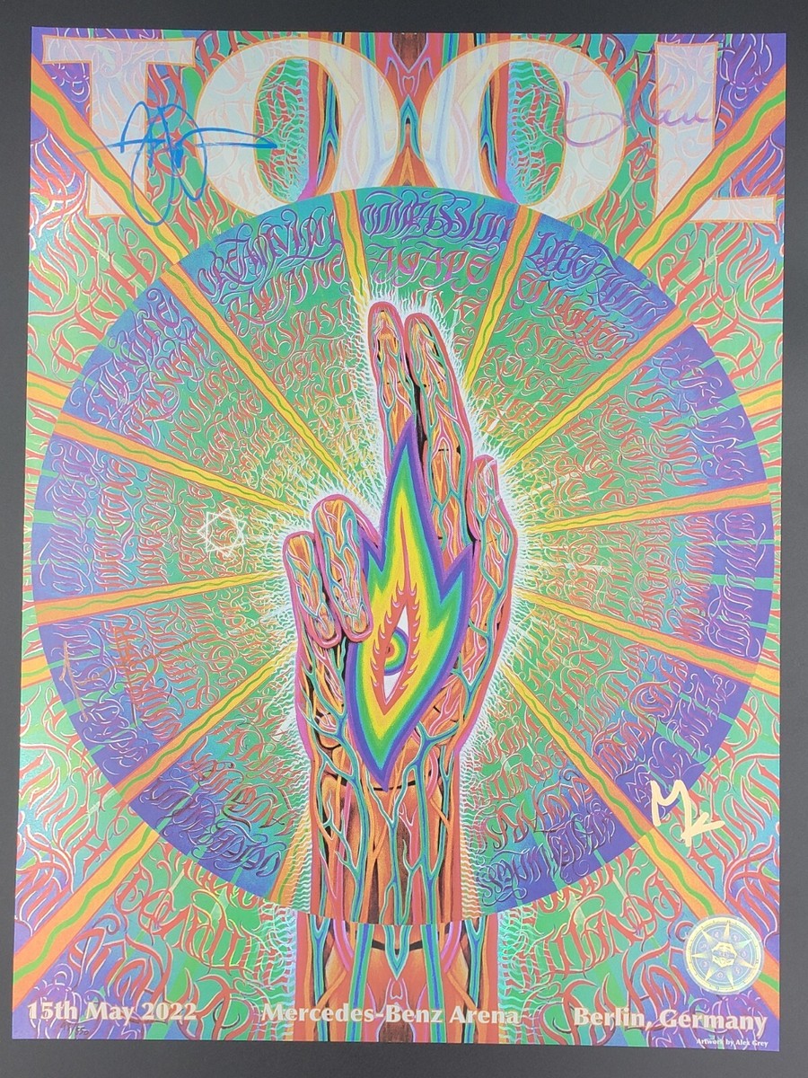 Signed TOOL Foil Poster Berlin #93/550 