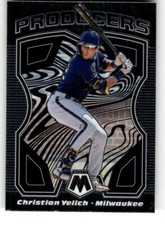Christian Yelich 2021 Panini Mosaic Baseball # P5 Producers Milwaukee Brewers