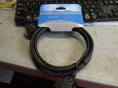Dynex  6.5' Single-Link DVI-D Cable DX-DVI2M New LCD Monitor PC Digital
