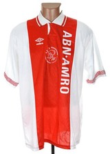 AJAX AMSTERDAM 1991/1993 HOME FOOTBALL SHIRT UMBRO SIZE L
