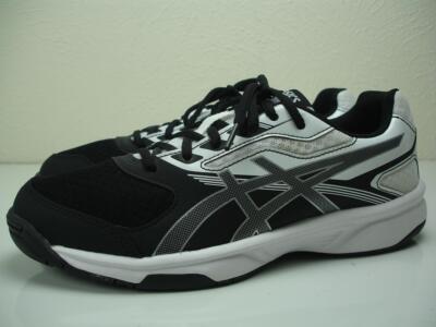 Asics Gel Upcourt 2 B755Y Volleyball Shoes Womens 8 M Sneaker Black White Silver