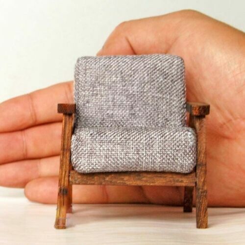 5 Mini Deko Liegestühle - Holz Strandstühle Für Puppenhaus & Deko