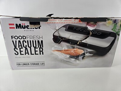 Mueller Austria Food Fresh Vacuum Sealer Model MV-1100  Open Box  