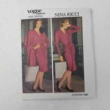 Vogue Paris Original Nina Ricci Sewing Pattern 1527 Avant Garde Jacket Dress 12
